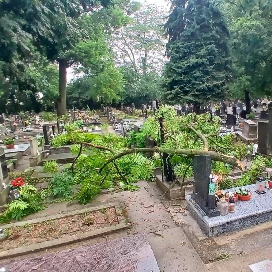 Škody po búrke v Galante. 