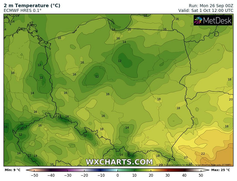 Temperatura cały czas będzie miała problemy z osiągnięciem 20 st. C