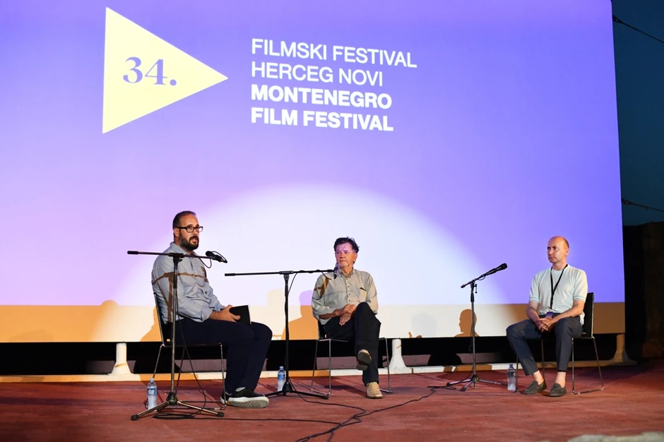 Vuk Peroviću razgovoru sa rediteljima Brankom Baletićem i Androm Martinovićem