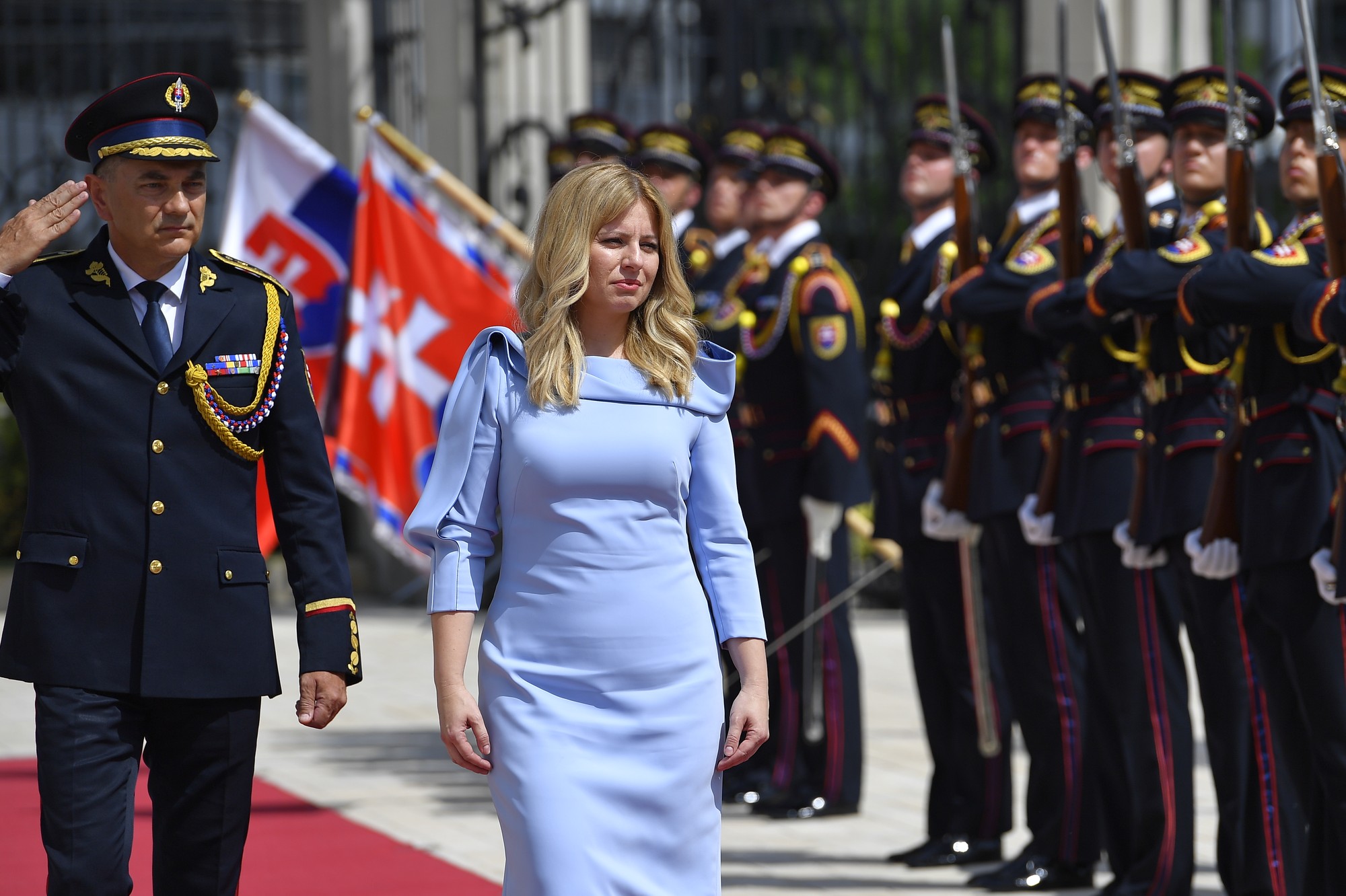 Zuzana Čaputová počas svojej inaugurácie v roku 2019.