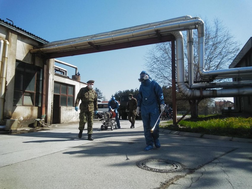 Ruski stručnjaci su otpočeli dezinfekciju Opšte bolnice u Valjevu