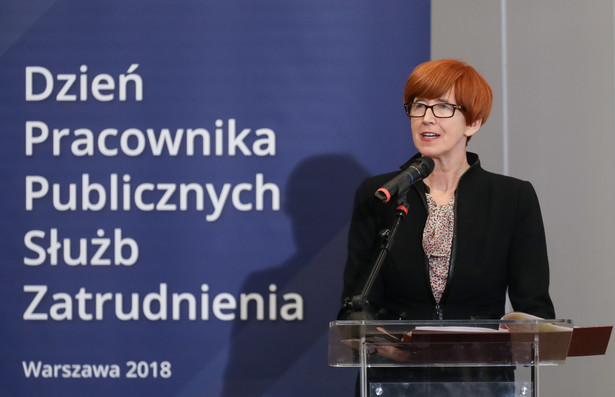 Minister rodziny, pracy i polityki społecznej Elżbieta Rafalska podczas obchodów Dnia Pracownika Publicznych Służb Zatrudnienia w Warszawie.