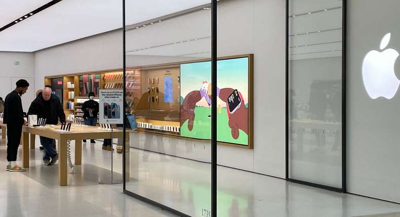 An Apple store.Jim WATSON / AFP