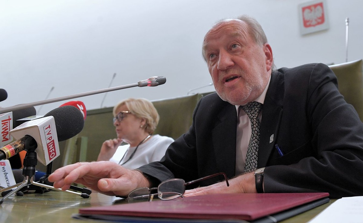 Małgorzata Gersdof i sędzia Józef Iwulski