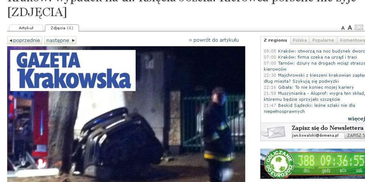 Bogaty polski biznesmen zginął w porsche