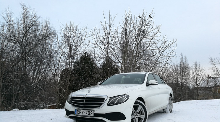 Az akciós E 200-ashoz most alapáron dukál a 4Matic összkerékhajtási rendszer, élveztük is vele a telet: biztos útfogás, stabil elindulás havon, latyakban, a budai hegyek nem jelentettek neki kihívást