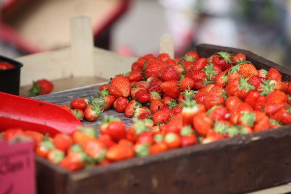 Truskawki na ryneczku w Gorzowie kosztują 25 złotych za kilogram!