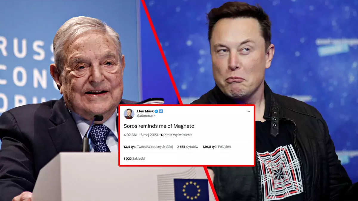 Elon Musk zaatakował George'a Sorosa na Twitterze