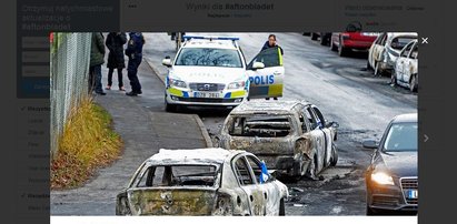 Wielka bitwa z policją. Spalili 10 samochodów