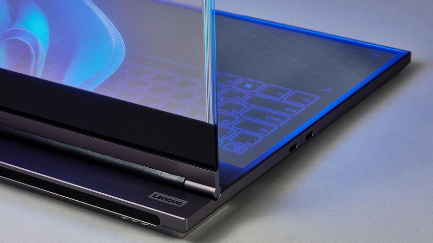 ThinkBook Transparent Display Laptop Concept.