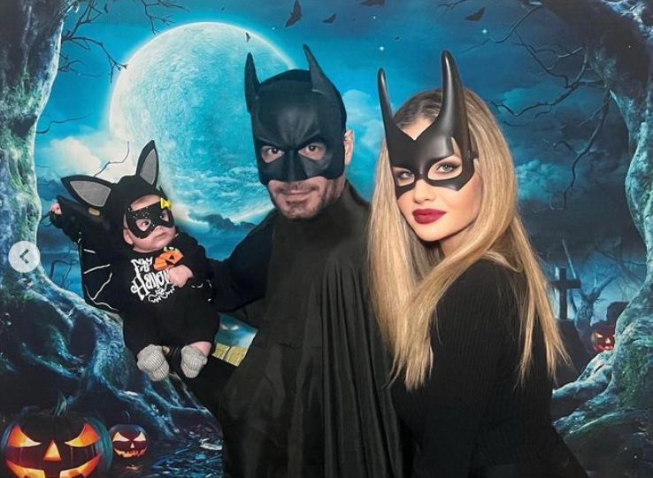 Halloween 2022: Cimarro a Gregušová s dcérkou.