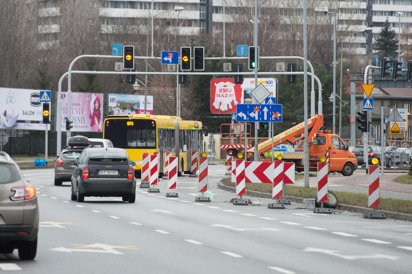 Katowice. Remont torowiska przy ul. Złotej