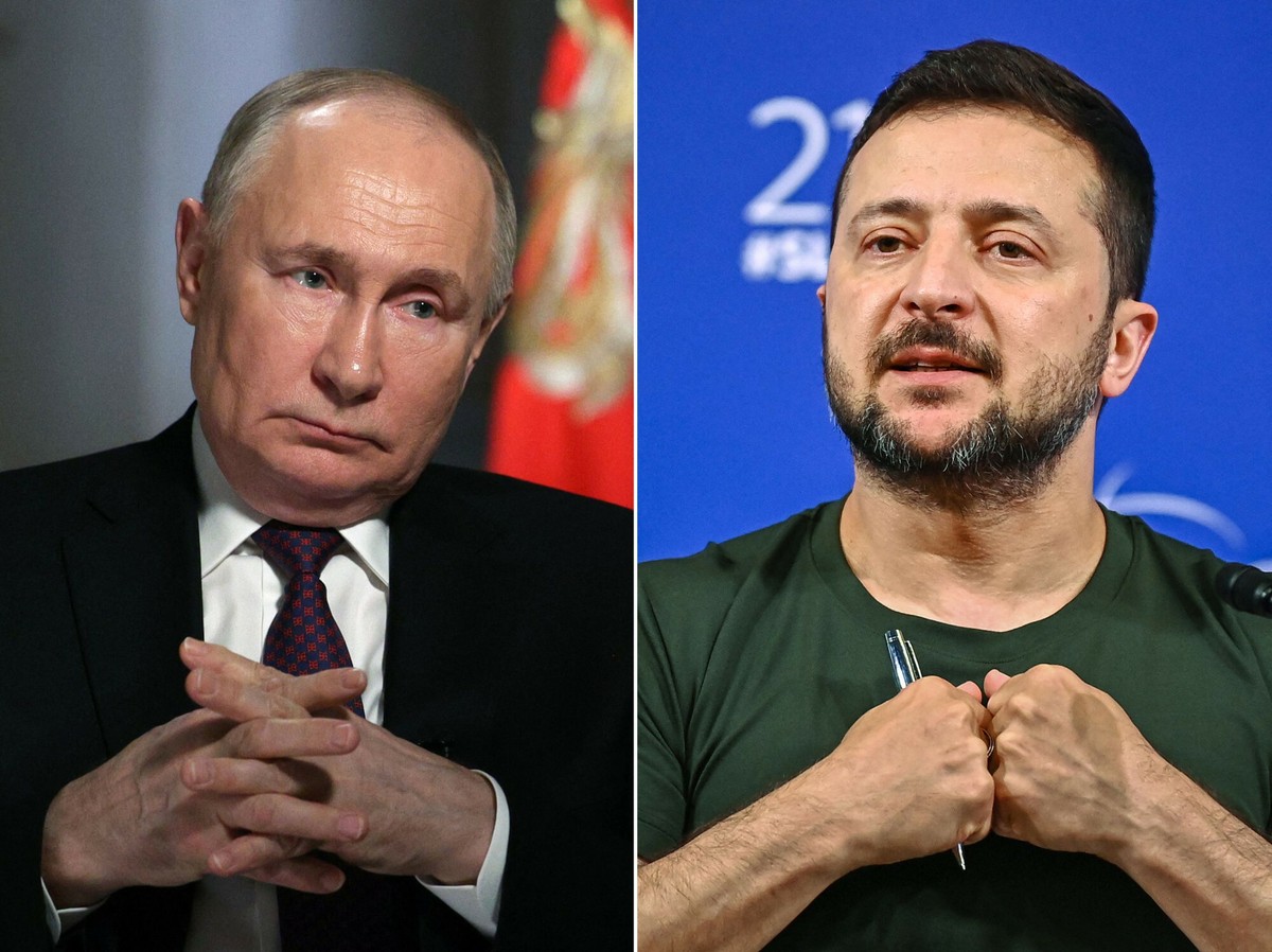 Władimir Putin i Wołodymyr Zełenski
