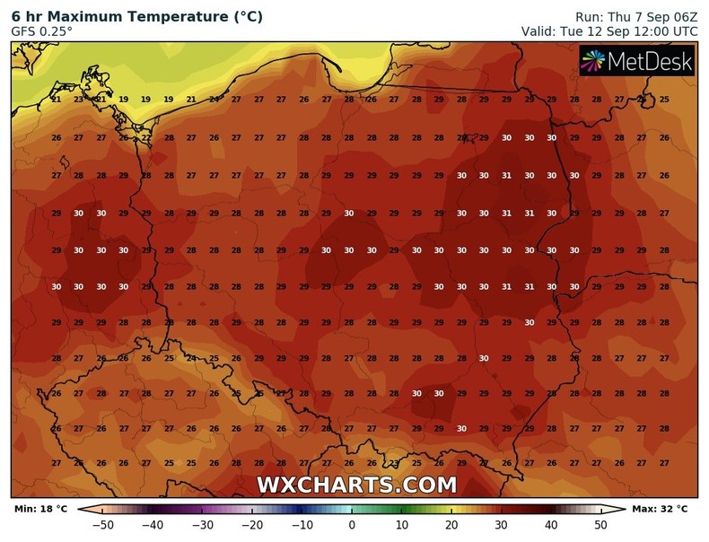 We wtorek temperatura przekroczy 30 st. C