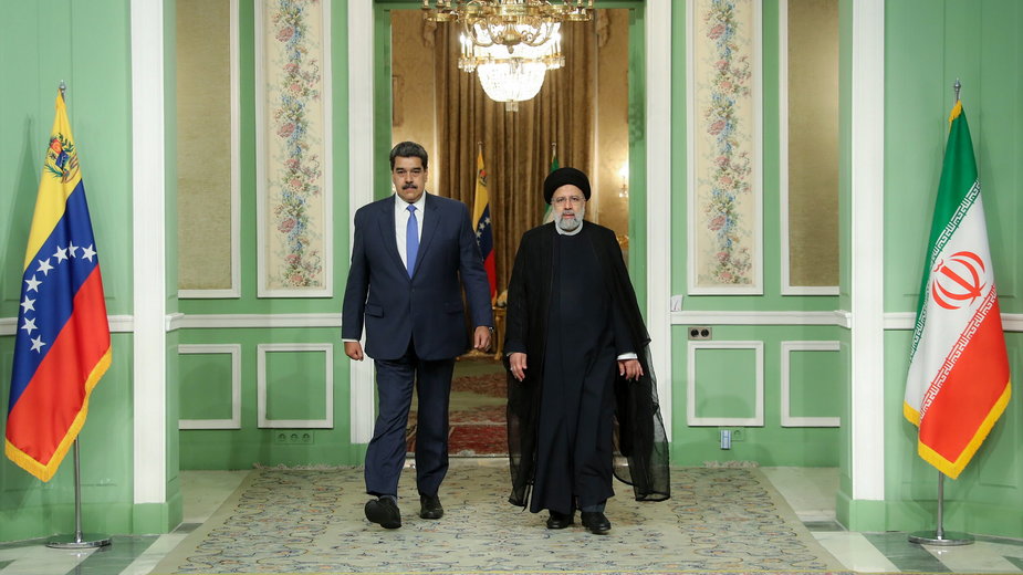 Prezydenci Wenezueli Nicolas Maduro oraz Iranu Ebrahim Raisi w Teheranie, Iran, 11 czerwca 2022 r. 