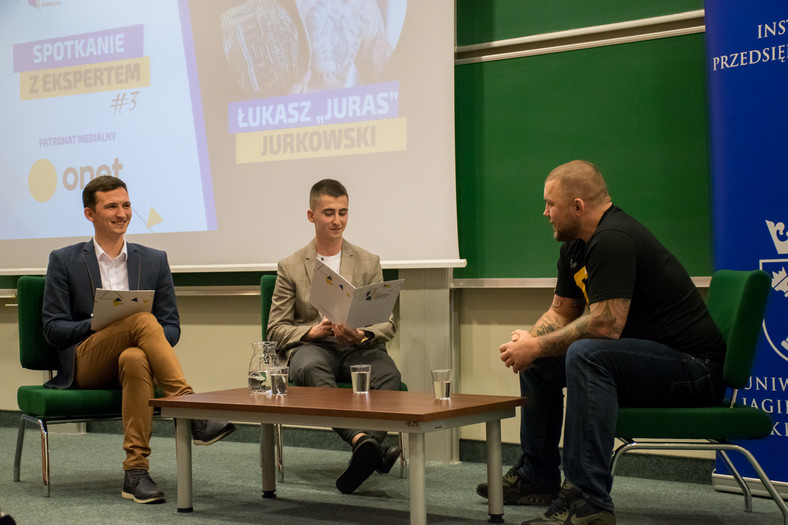Łukasz "Juras" Jurkowski na Uniwersytecie Jagiellońskim