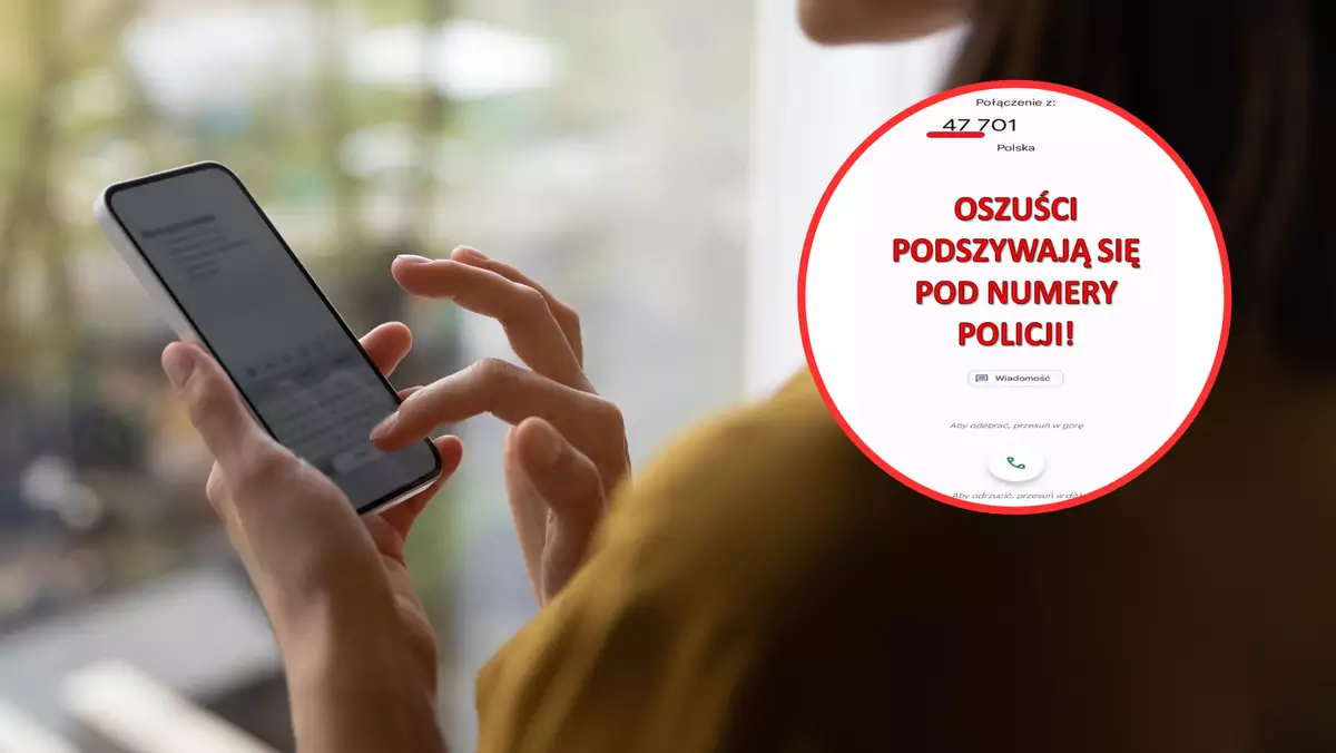 Policja ostrzega przed oszustami stosującymi spoofing (screen: mazowiecka.policja.gov.pl)