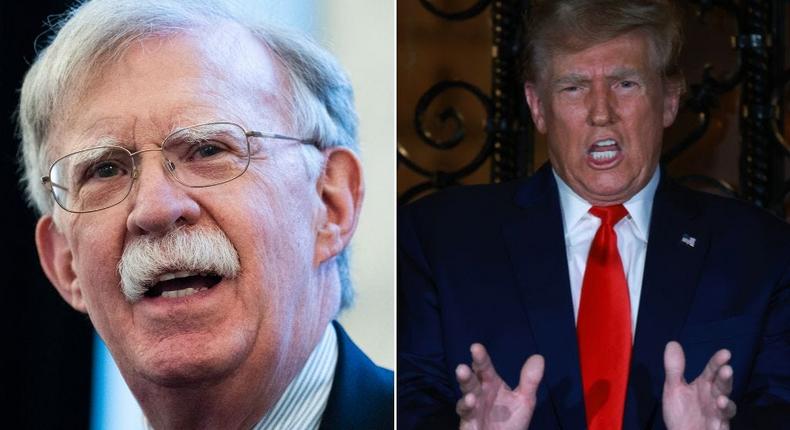 John Bolton (left) and Donald Trump (right).Tom Williams/CQ-Roll Call, Inc via Getty Images; Joe Raedle via Getty Images