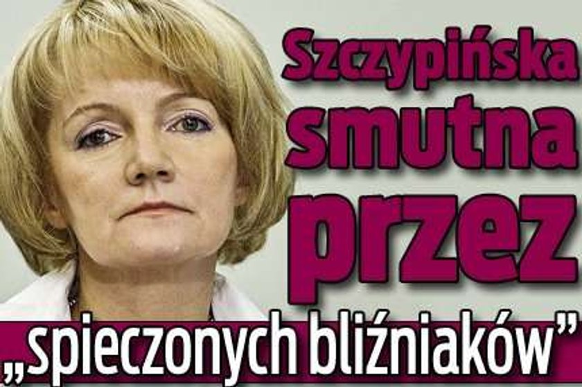 Szczypińska smutna przez "spieczonych bliźniaków"