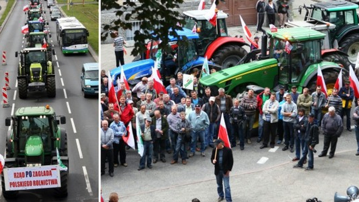 Rolnicy wrócą do Szczecina 14 czerwca. Szef rolniczej "Solidarności" Edward Kosmal zapowiada 20 ciągników: Postoimy na Wałach, na ul. Szczerbcowej, kilka dni, może tydzień... Zobaczymy.