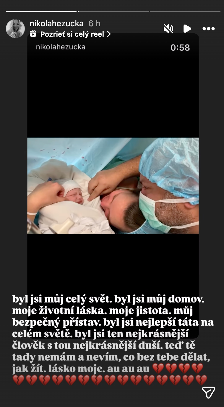 Český rádiový moderátor Patrik Hezucký s manželkou.