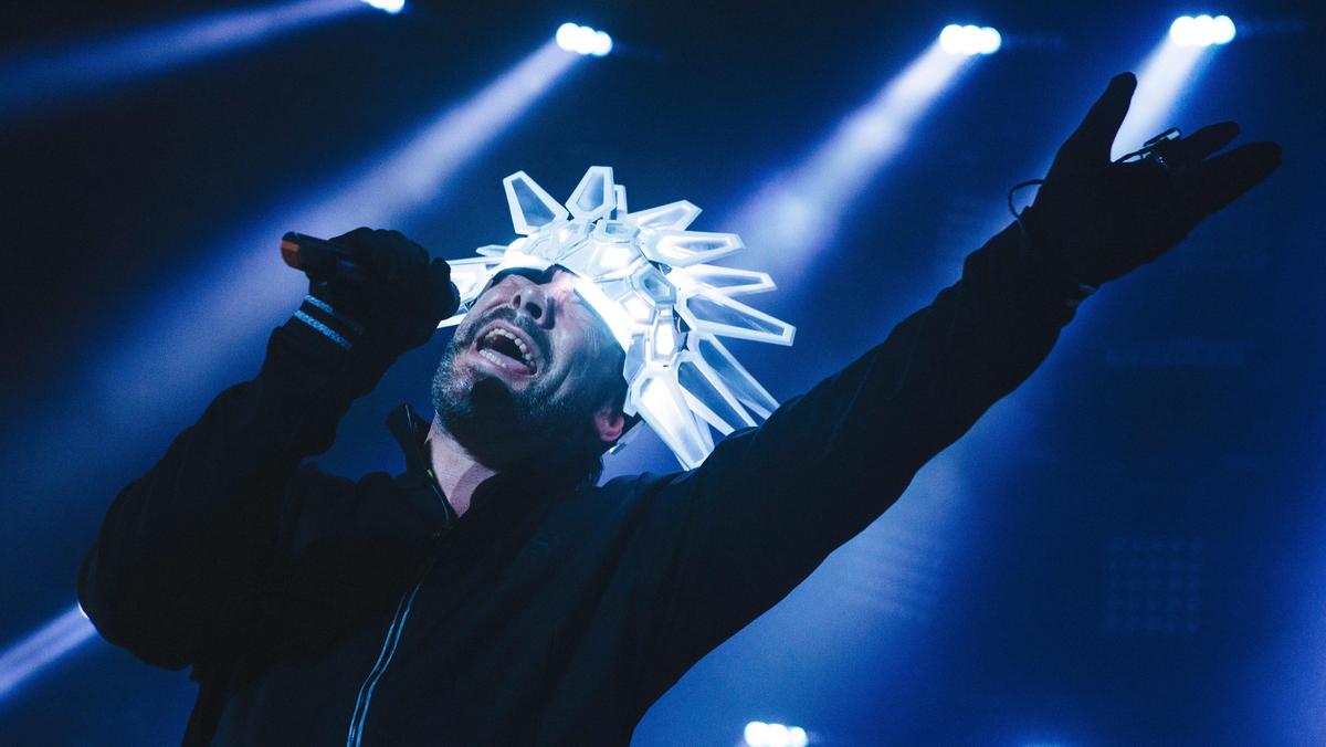 Jamiroquai perform live at the Roundhouse in London