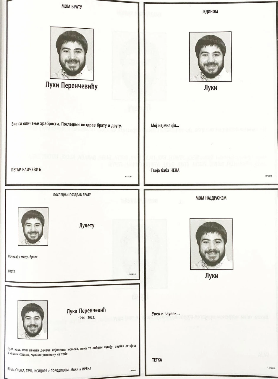 Novine pune čitulja posvećene Perenčeviću