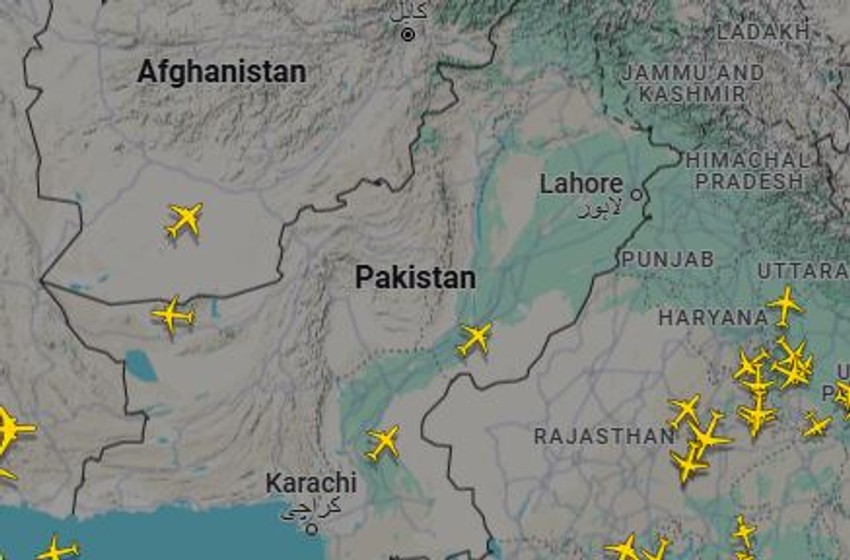 Obustavljeni letovi iznad Pakistana