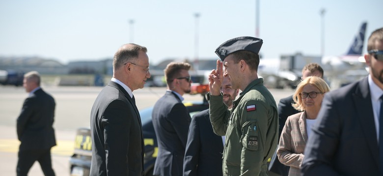 Samolot z prezydentem Dudą na pokładzie wyleciał z opóźnieniem "z przyczyn technicznych"