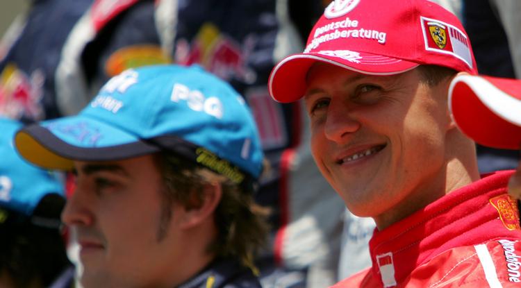 Alonso Michael Schumacherre emlékezik Fotó: Getty Images