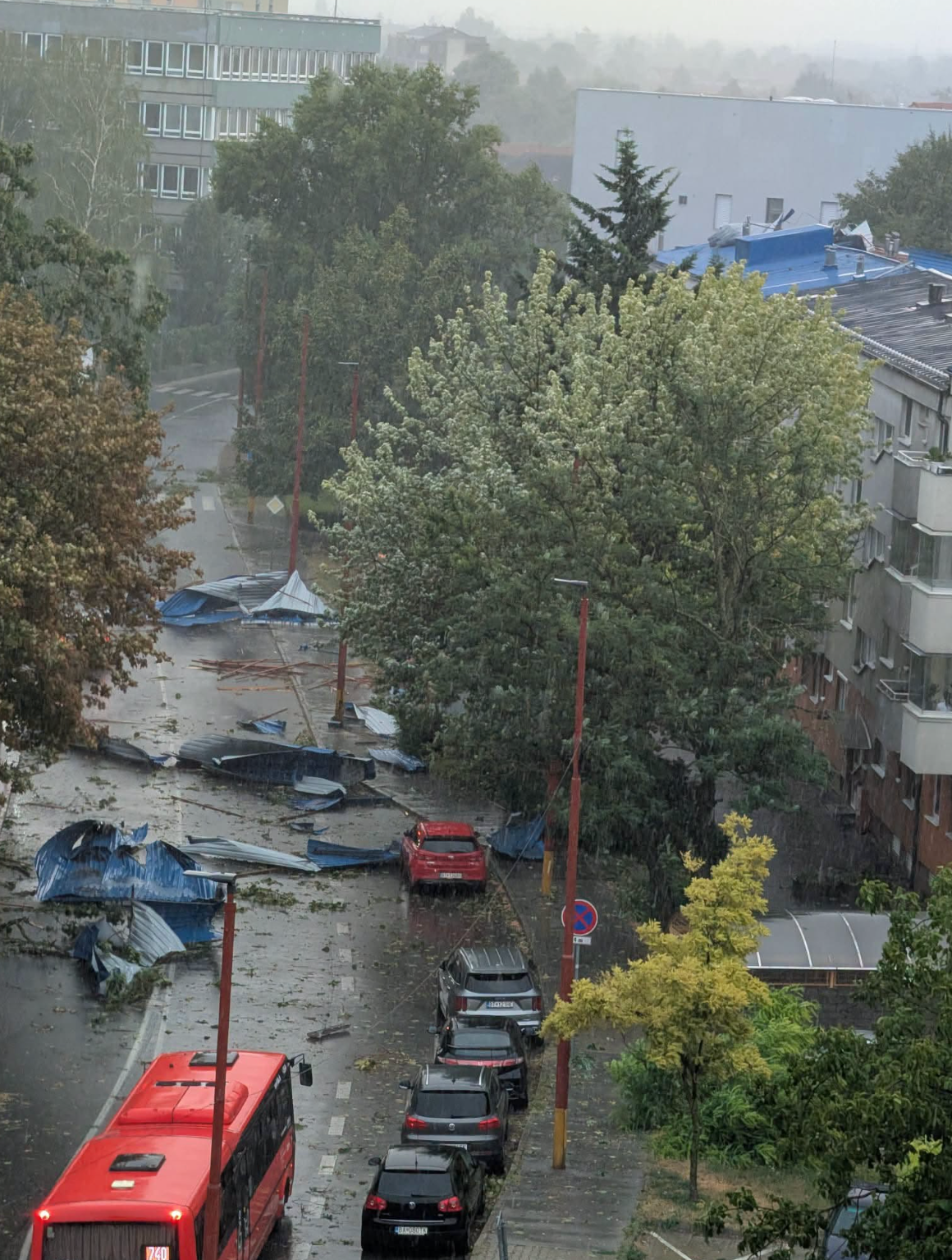 Búrka v Podunajských Biskupiciach.