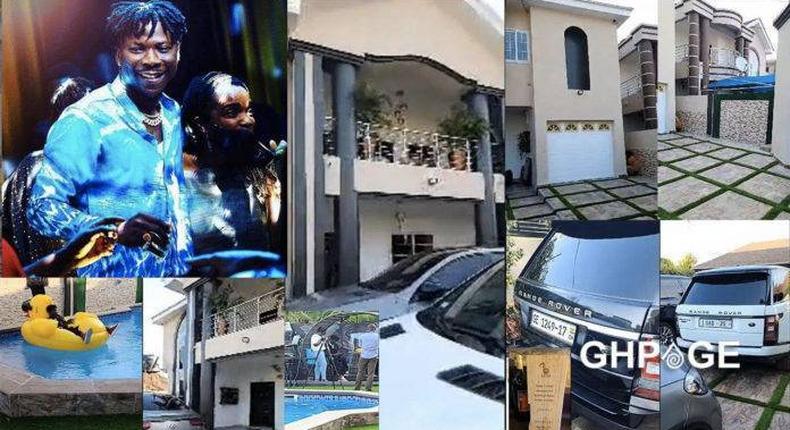 StoneBwoy Mansion  and cars