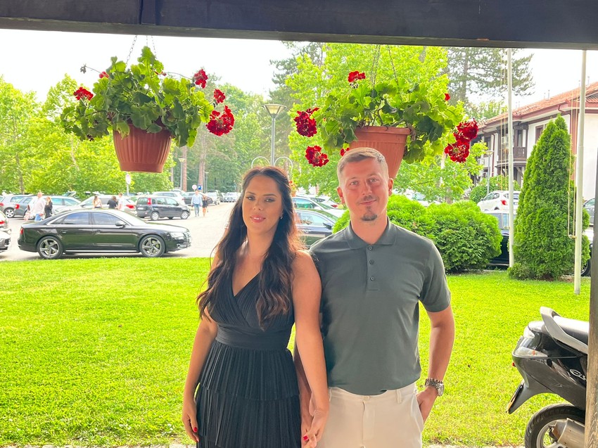 Milan Dinčić Dinča sa ženom