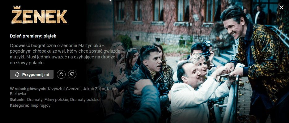 "Zenek" na Netfliksie