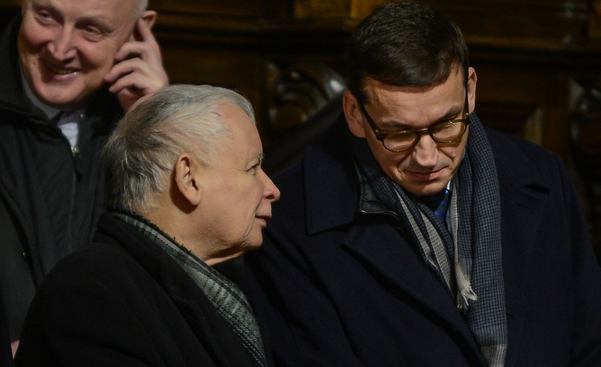 Jarosław Kaczyński i Mateusz Morawiecki