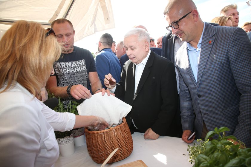 Jarosław Kaczyński na pikniku rodzinnym