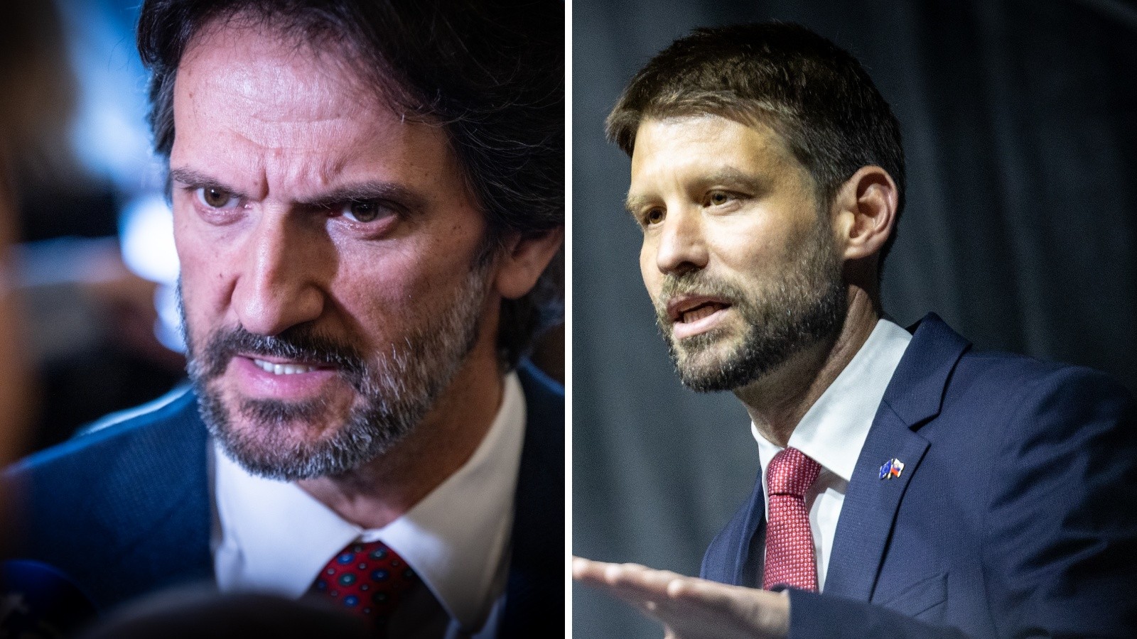 Robert Kaliňák a Michal Šimečka.