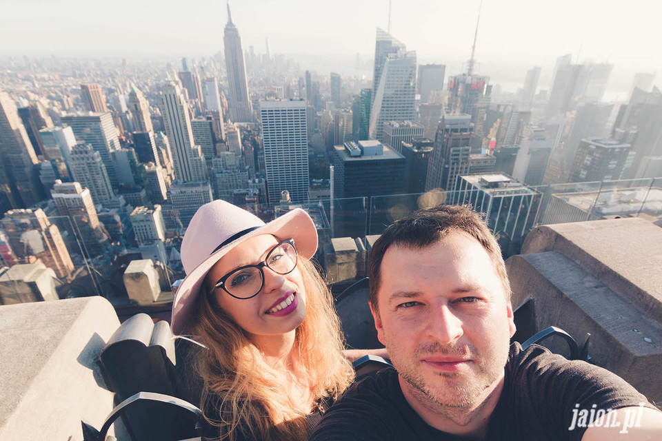 Sylwia Górajek z mężem w Nowym Jorku