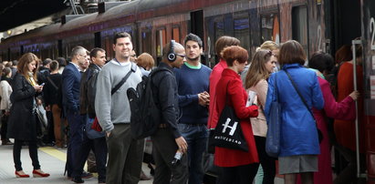 Tłok i ścisk na krakowskim dworcu