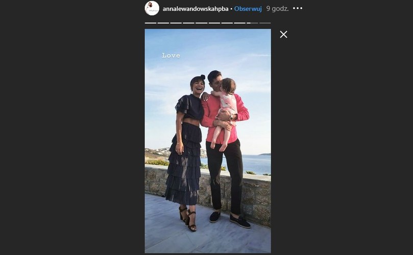 Anna, Klara i Robert Lewandowscy