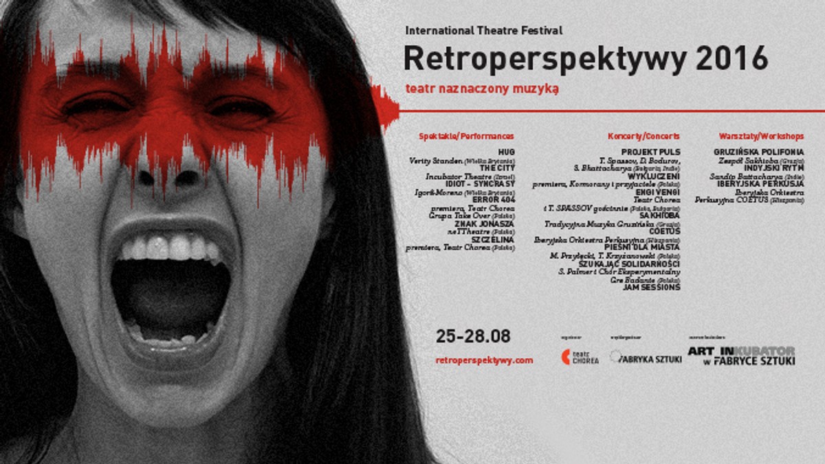 Piąta edycja Międzynarodowego Festiwalu Teatralnego Retroperspektywy to świętowanie muzyki w teatrze poprzez odwoływanie się do różnych tradycji muzycznych i teatralnych - zapowiadają twórcy festiwalu, który rozpocznie się w Łodzi 25 sierpnia.