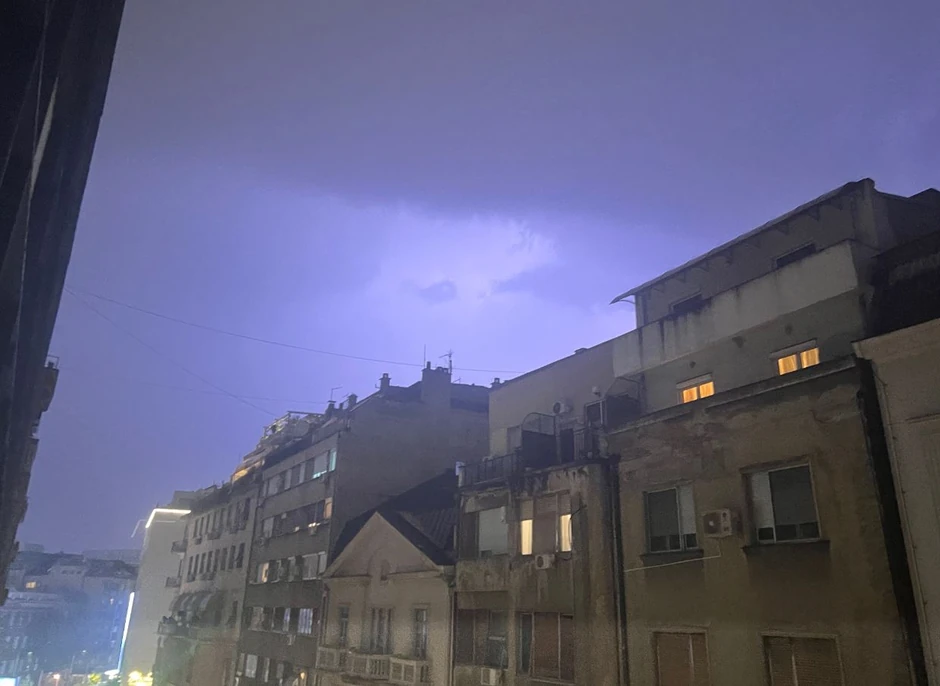 Oluja i munje u Beogradu