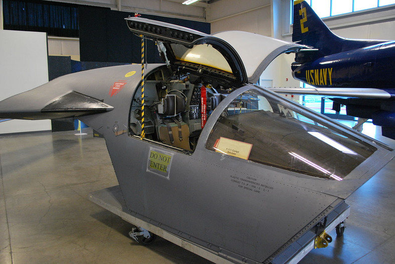 W F-111 kokpit był częścią kapsuły ratunkowej dla załogi