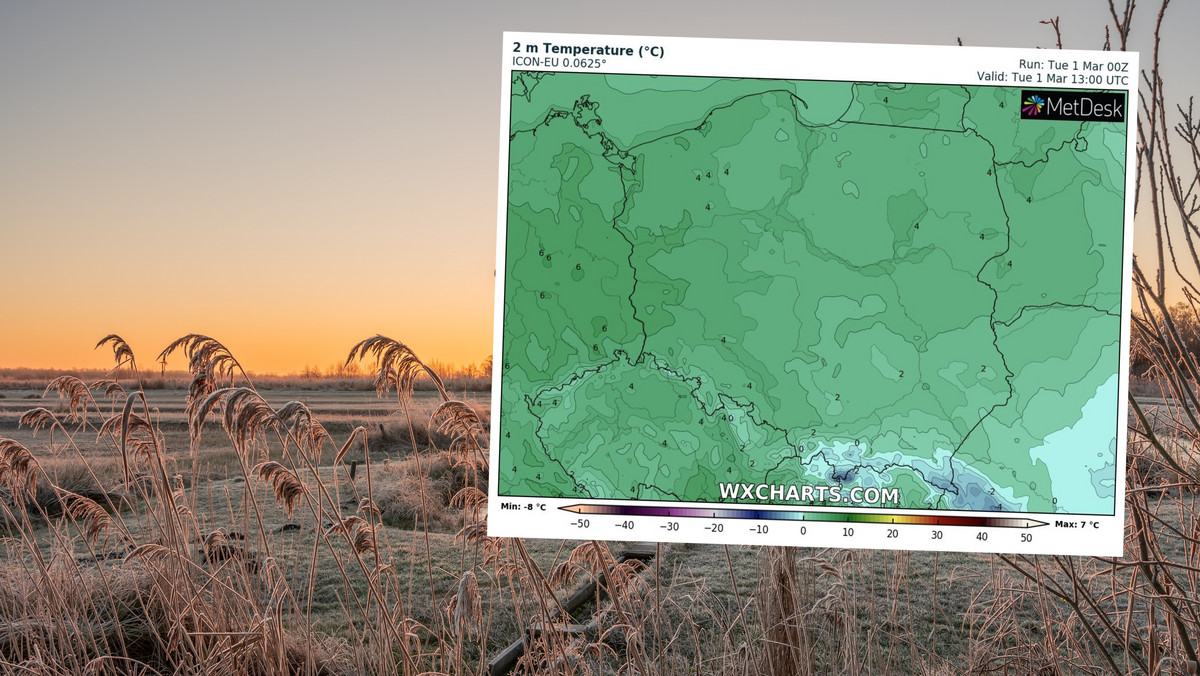 Prognoza pogody na wtorek, 1 marca. Mroźny początek meteorologicznej wiosny