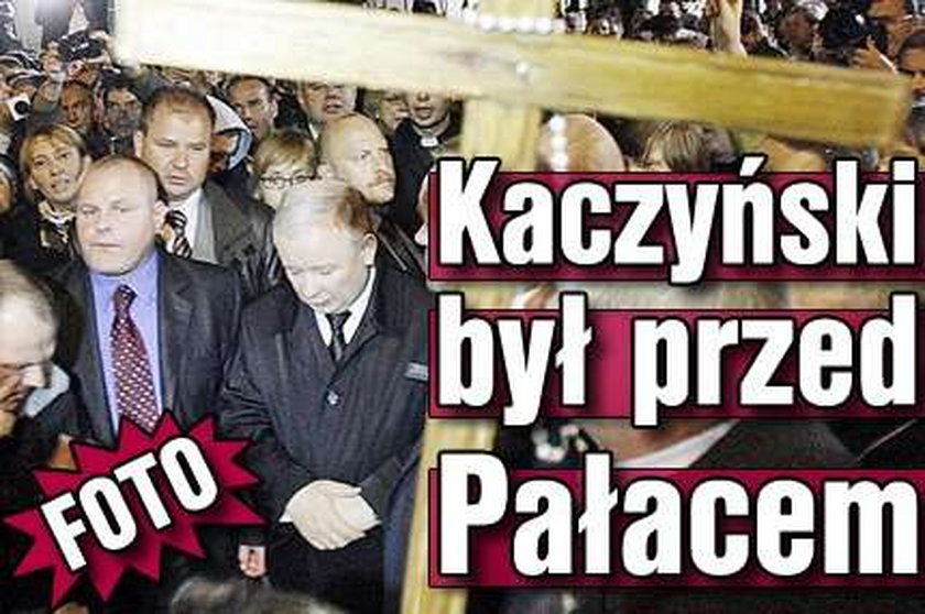 Kaczyński był przed Pałacem. FOTO