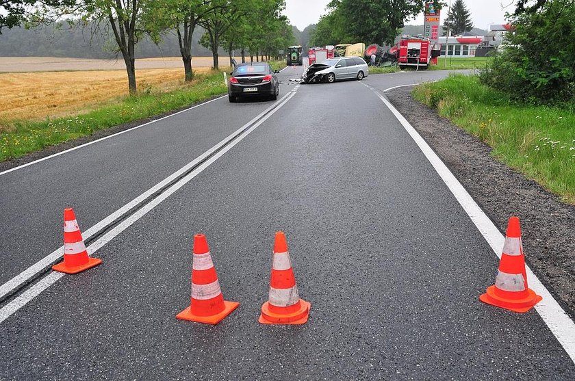 Groźny wypadek pod Świdnicą