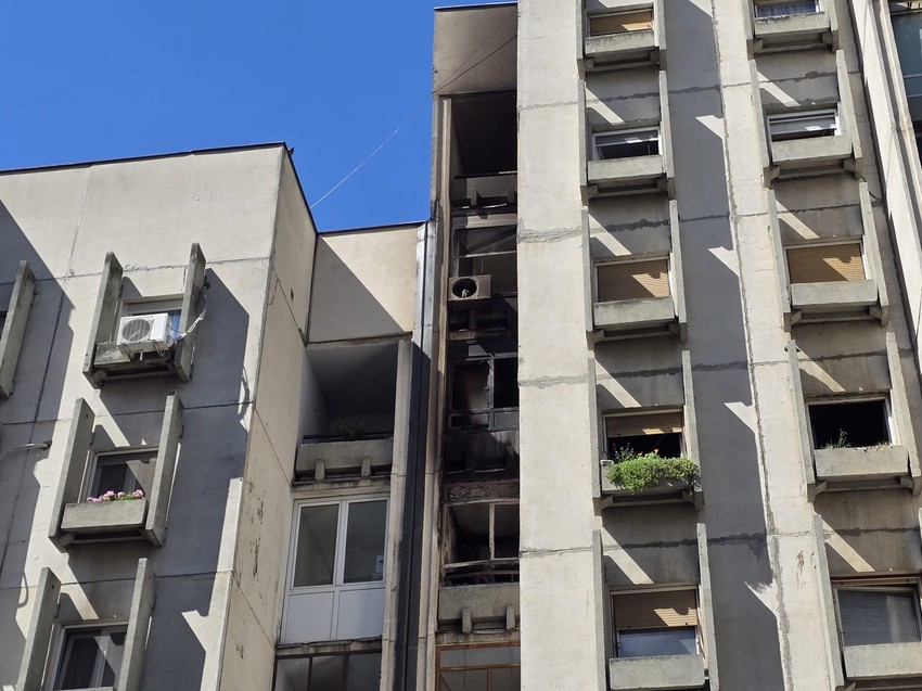 Požar na Novom Beogradu