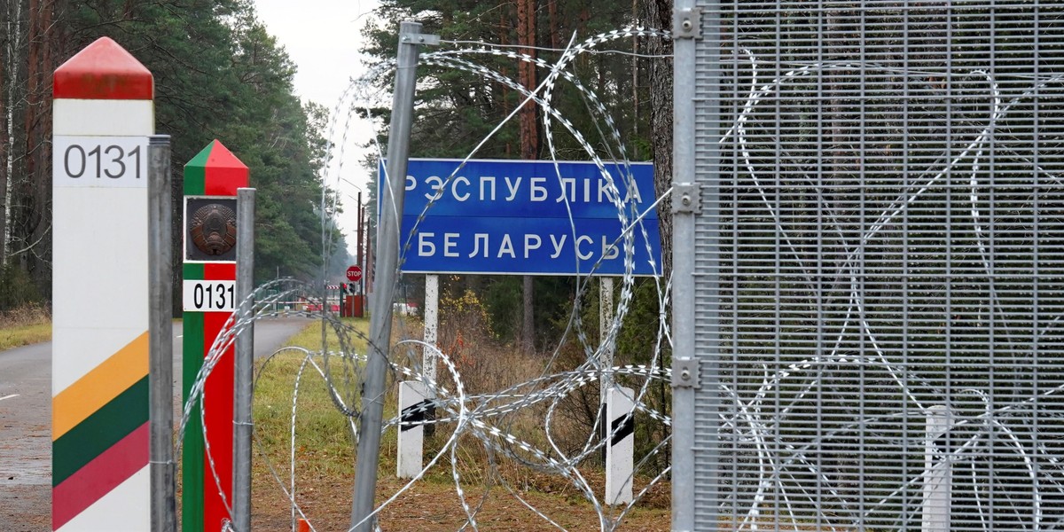 Granica litewsko-białoruska (zdj. archiwalne).
