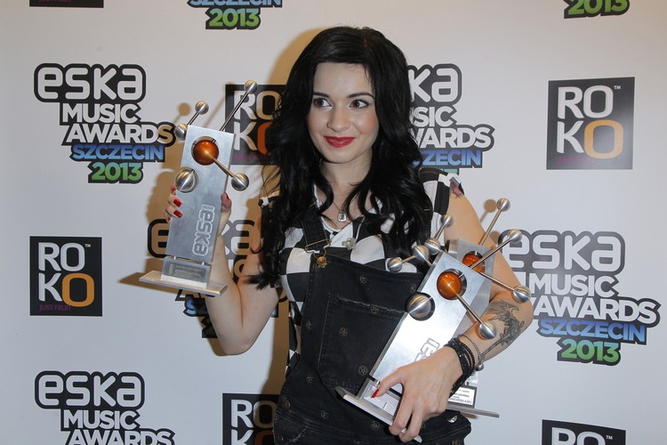 Ewelina Lisowska na gali Eska Music Awards 2013