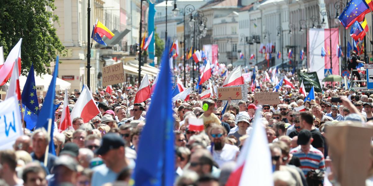 Warszawa, Marsz Wolności 4 czerwca.